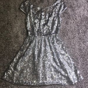 Short sequined formal dress